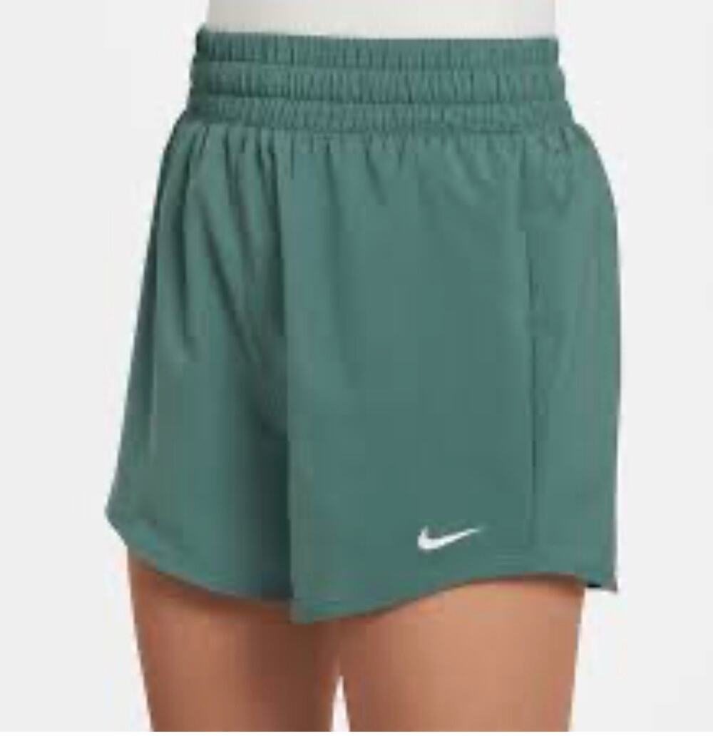 NIKE ONE | GIRLS DRI FIT ATHLETIC SHORT | HIGH WAISTED SIZE LARGE